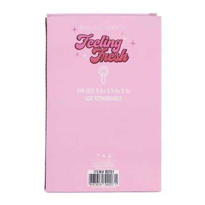 Beauty Creations BCF01 Portable Fan Feeling Fresh Pink - 6pc