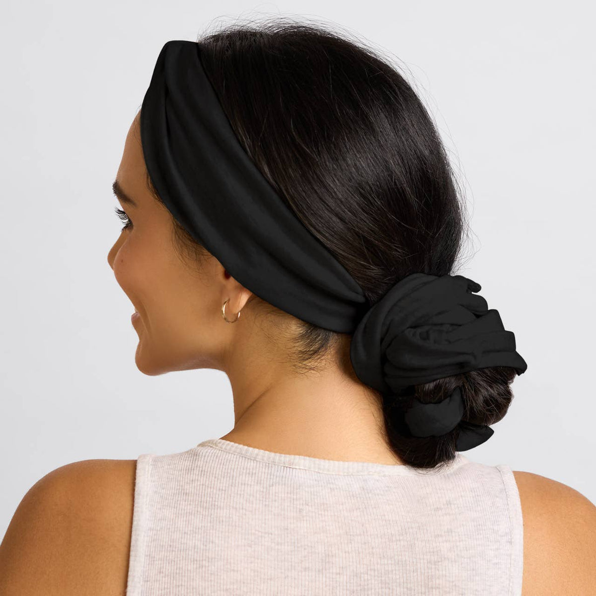Set &amp; Flow Heatless Curling Headband - Black