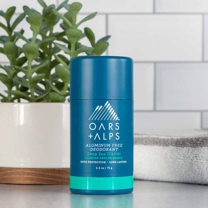 Men’s Aluminum Free Deodorant, Clear, Deep Sea Glacier