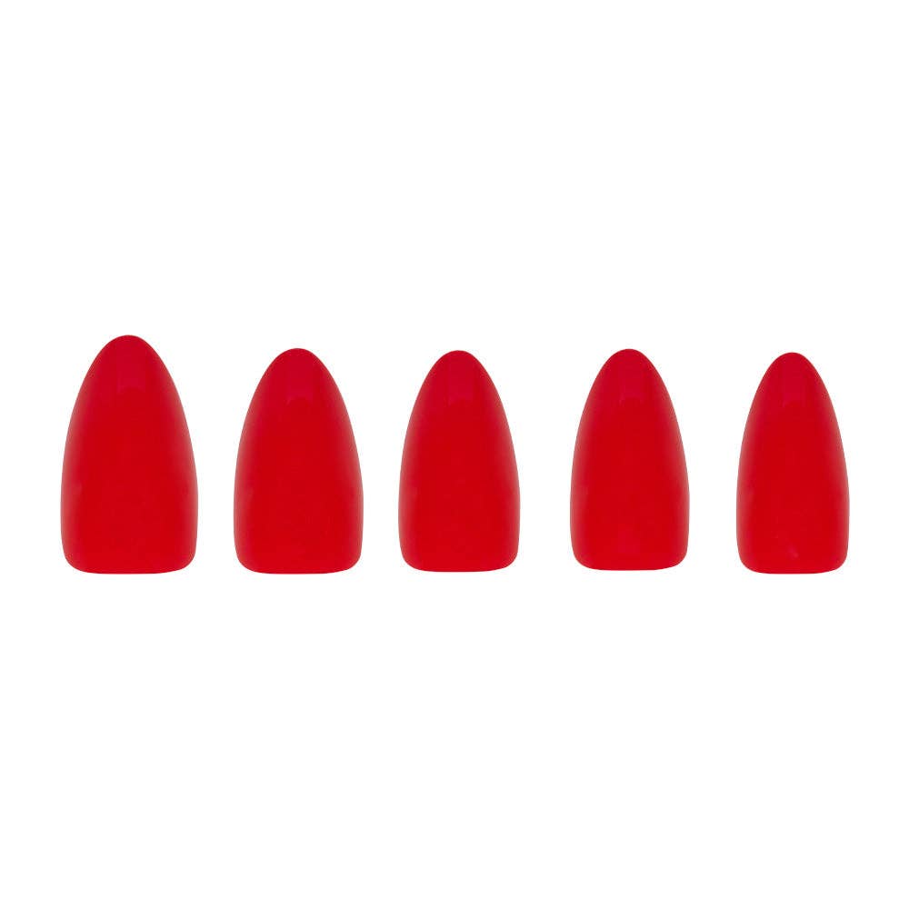Fiery Red Press-On Nails