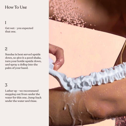 Whipped Shower Foam Glazed Donut