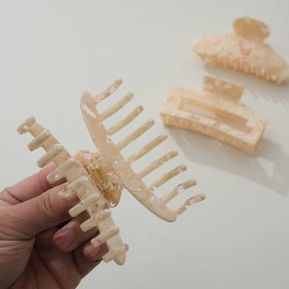 Peach Blossom Claw Clip