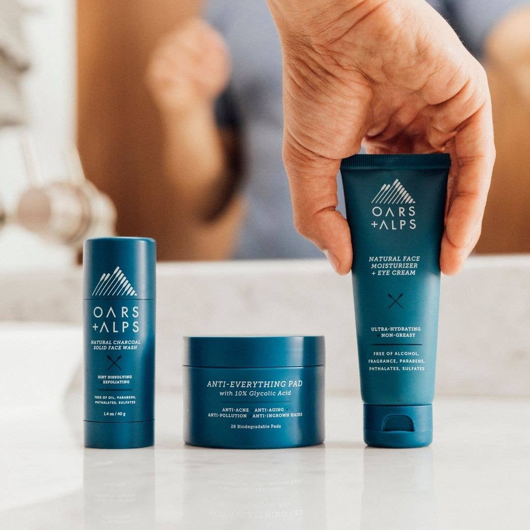 Men’s Exfoliating Face Wipes, Glycolic &amp; Salicylic Acid Pads