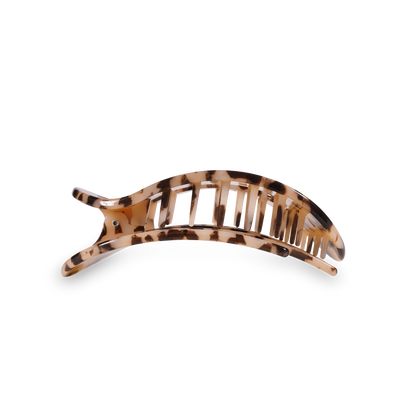 Flat Round Hair Clip | Blonde Tortoise