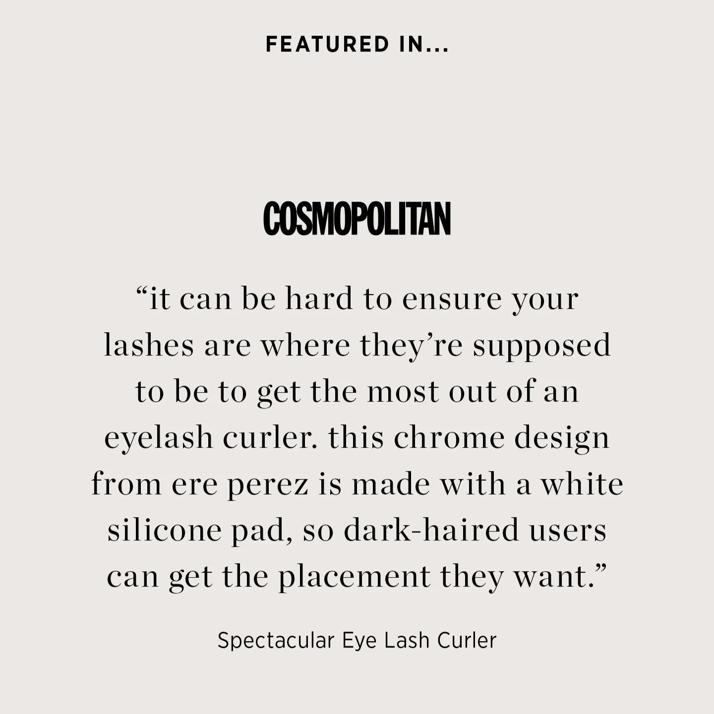 Spectacular Eyelash Curler