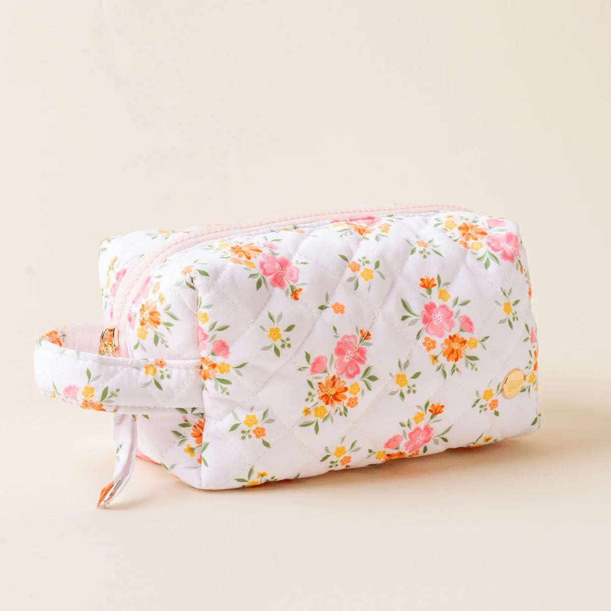 Essentials Quilted Cosmetic Pouch