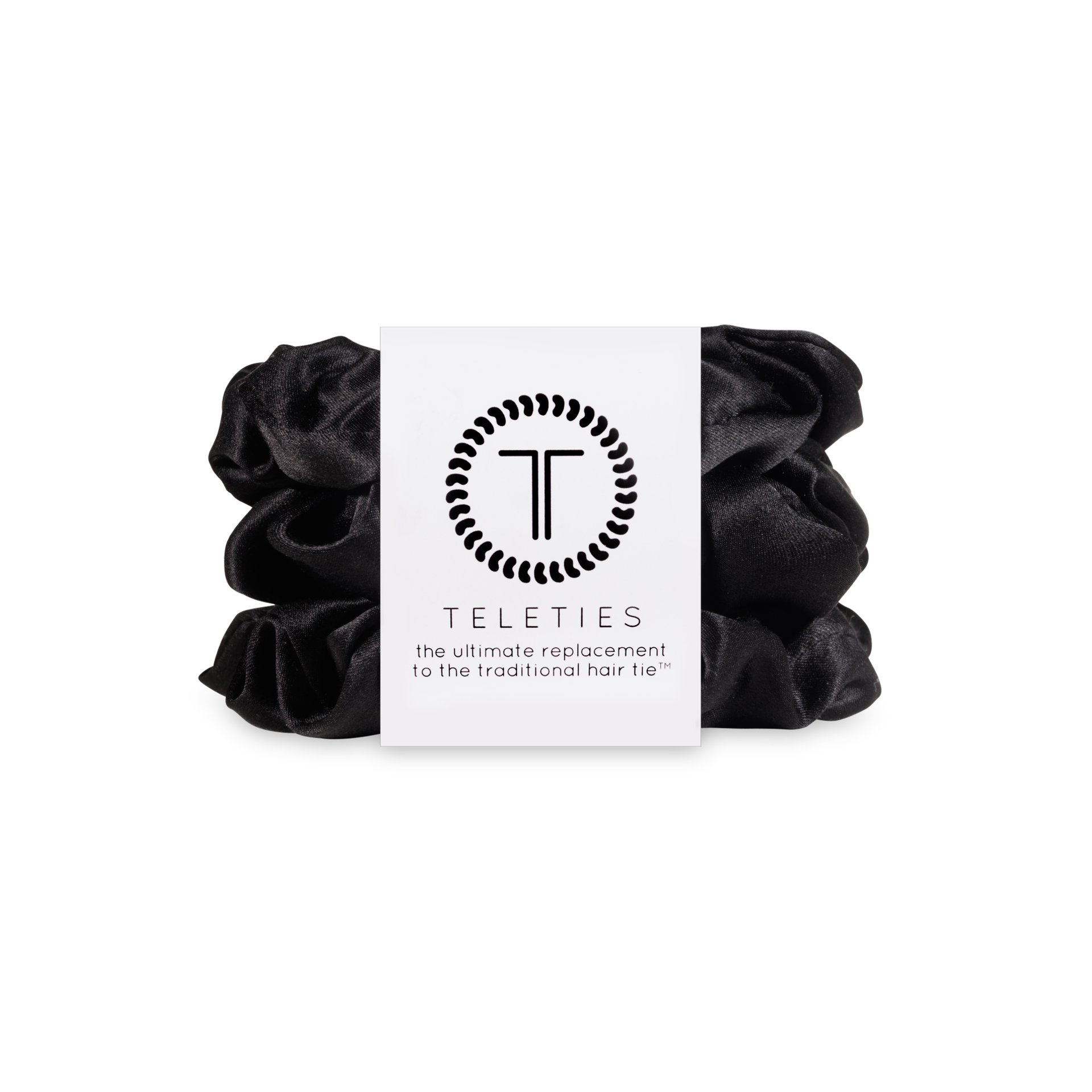 Silk Hair Scrunchie | Jet Black