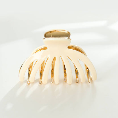 Hailey Large Gold Metal Octopus Claw Clip