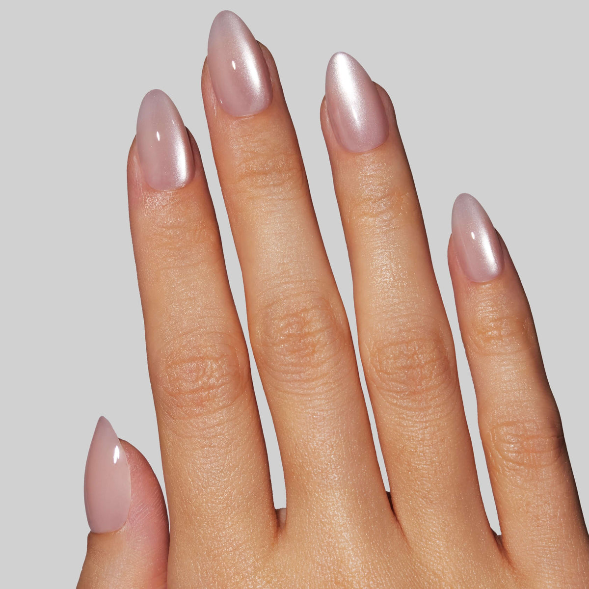 She Wears Crystals on Her Nails