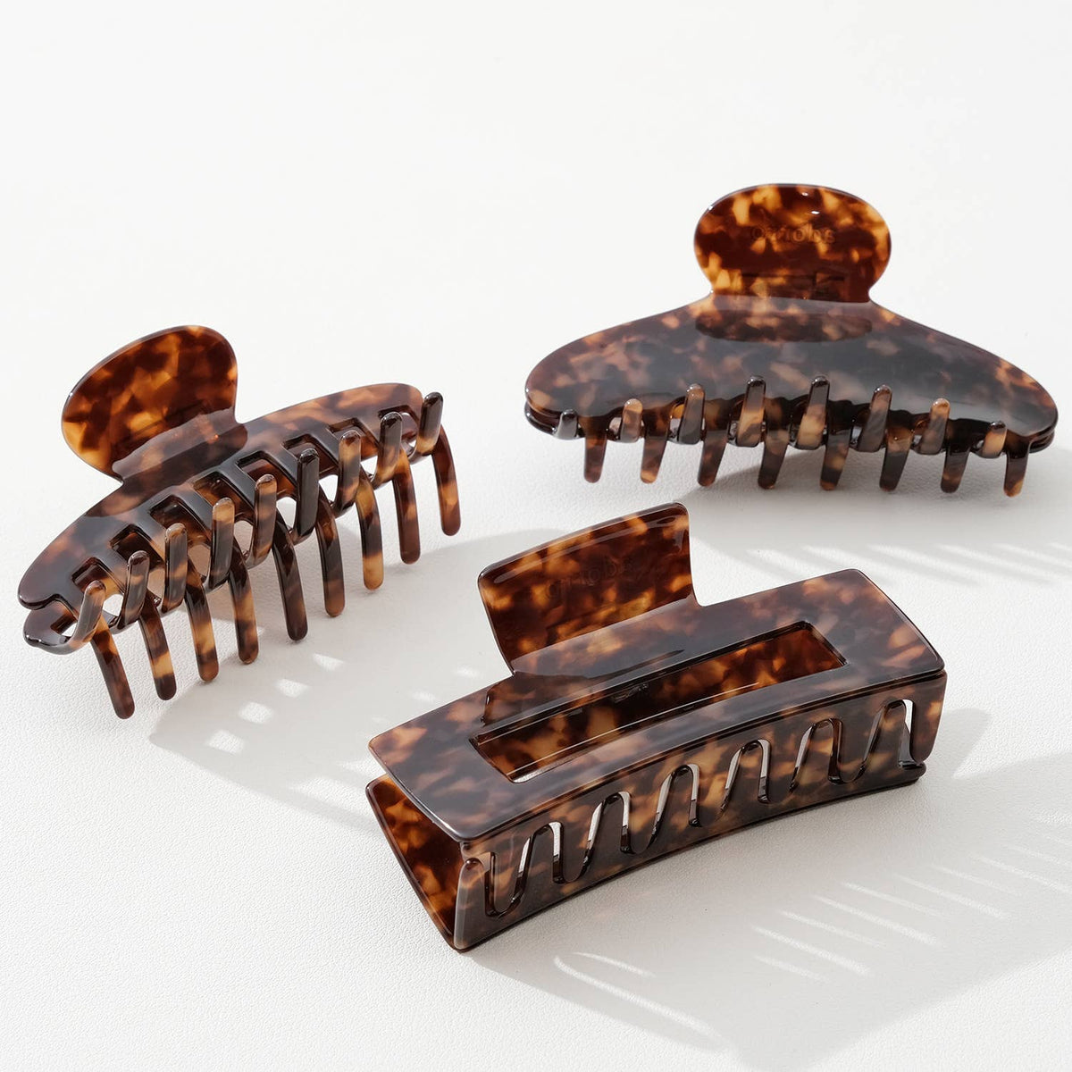 Luna Deep Tortoise Claw Clip