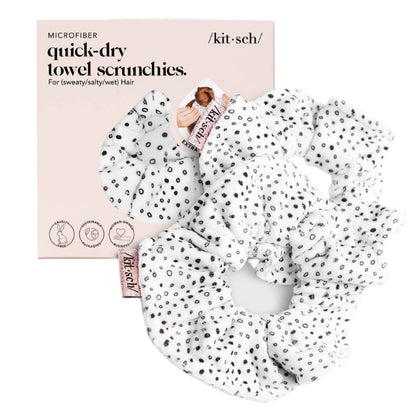 Towel Scrunchie 2 Pack - Micro Dot