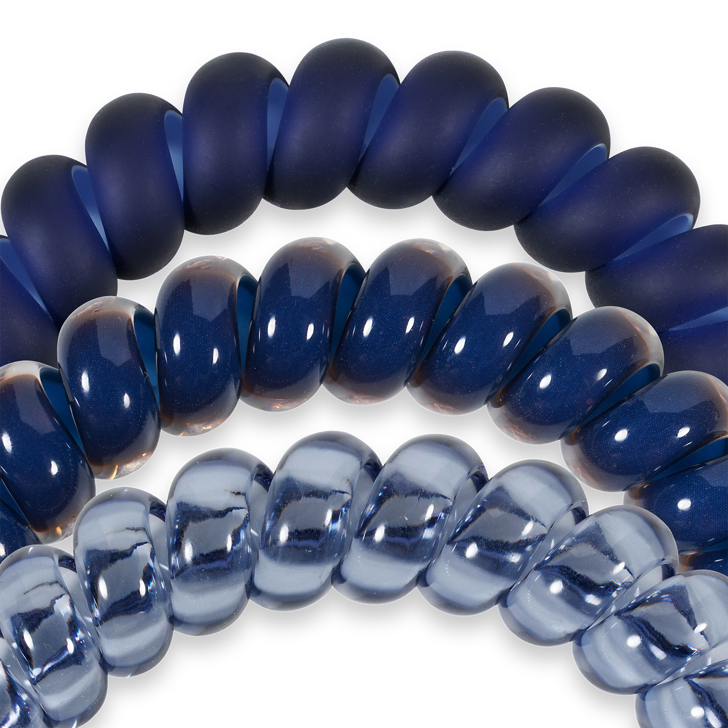Spiral Hair Coils | Nightfall Navy