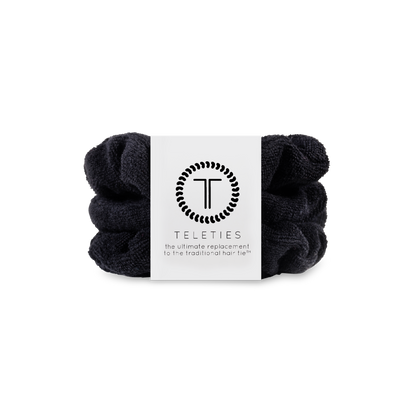 Terry Cloth Hair Scrunchie | Black