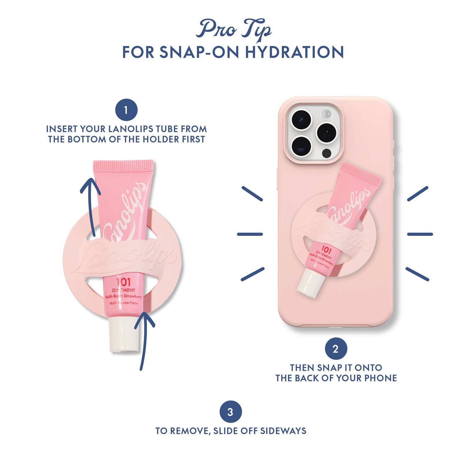 101 Ointment Strawberry &amp; Phone Lip Balm Holder