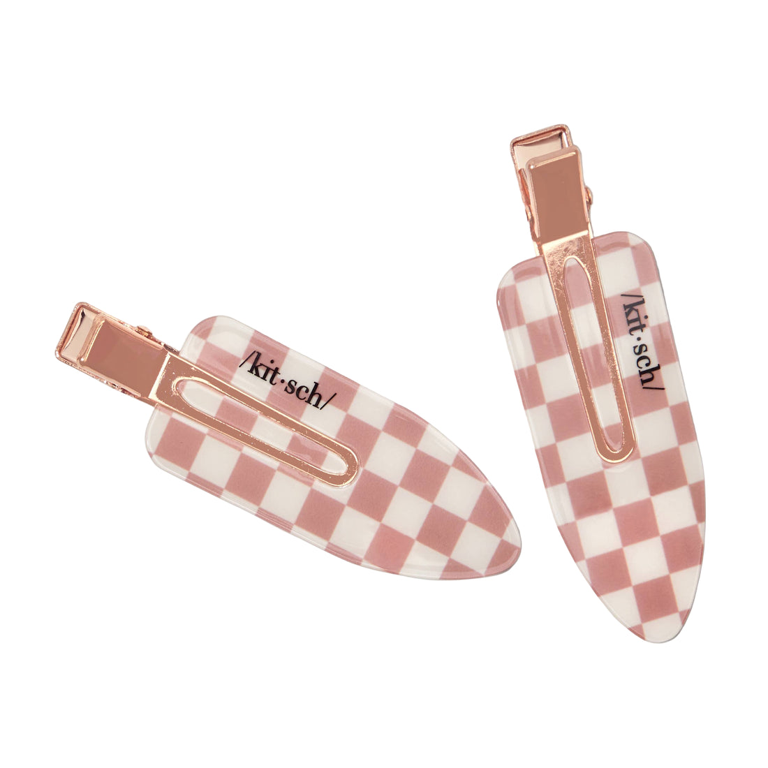 Recycled Plastic XL Creaseless Clips 2pc Set -Terracotta