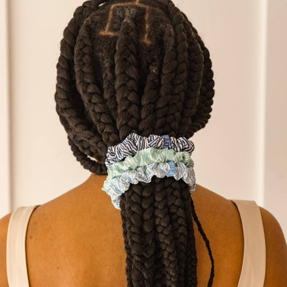 Silk Hair Scrunchie | Totally Turquoise