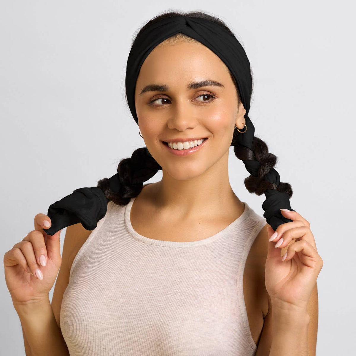 Set &amp; Flow Heatless Curling Headband - Black