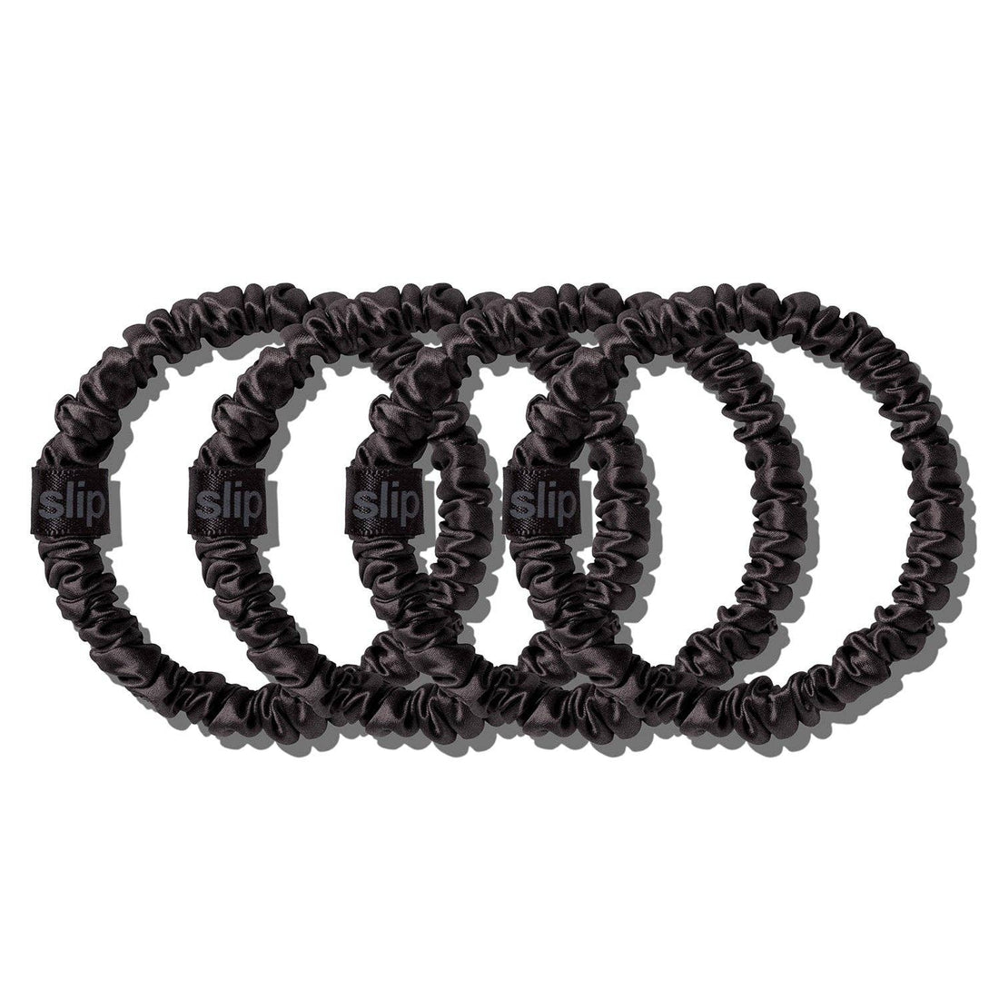 Back to Basics Black Skinny Scrunchies
