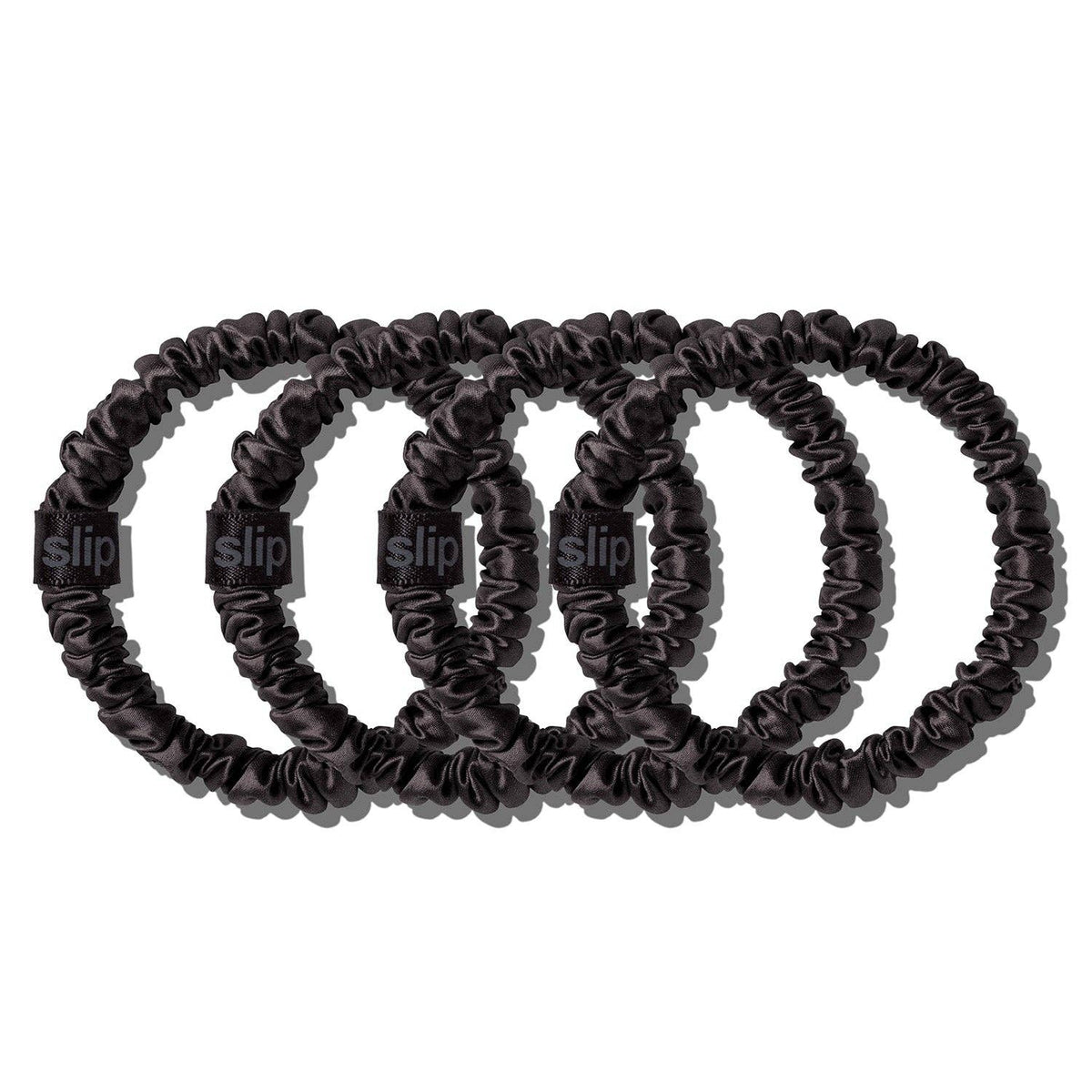 Back to Basics Black Skinny Scrunchies