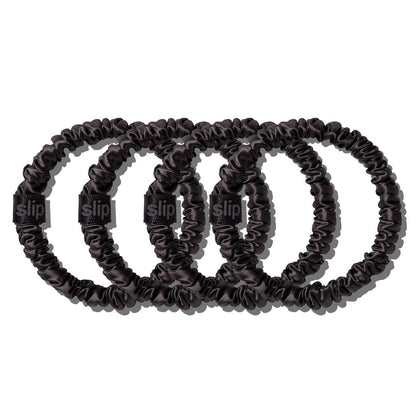 Back to Basics Black Skinny Scrunchies