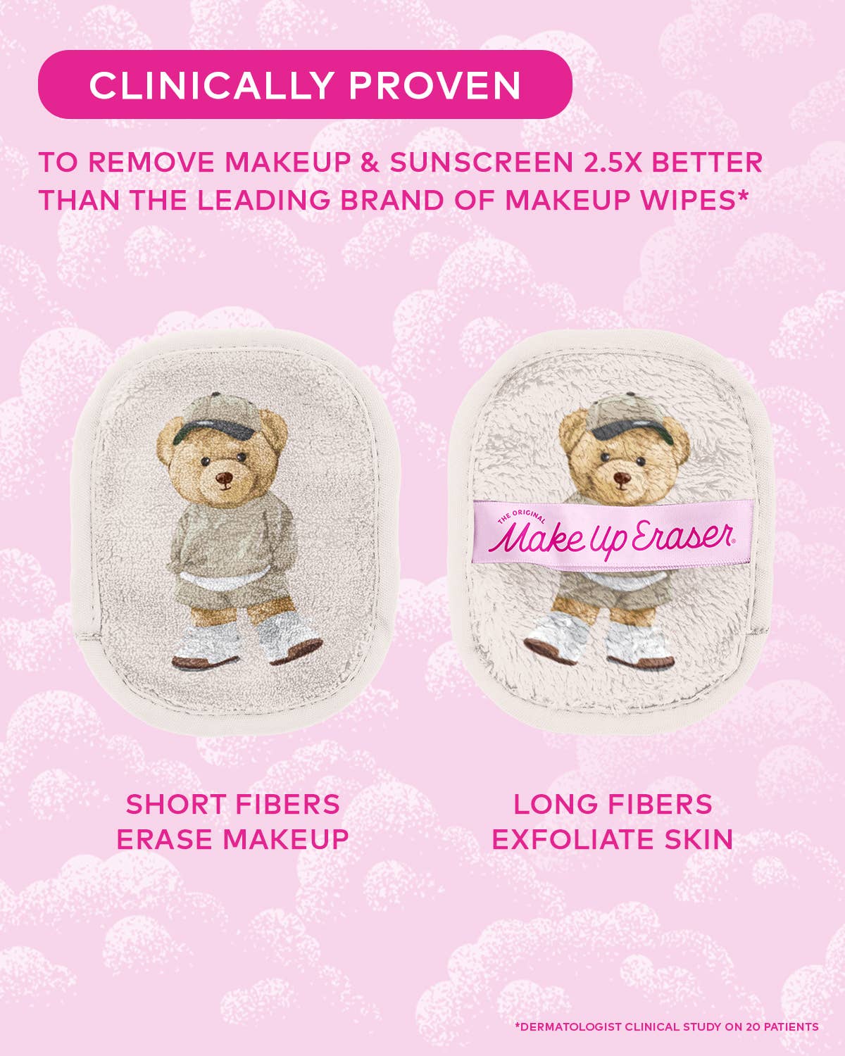 Teddy Bear 7-Day Gift Set &amp; Plush Cosmetic Bag