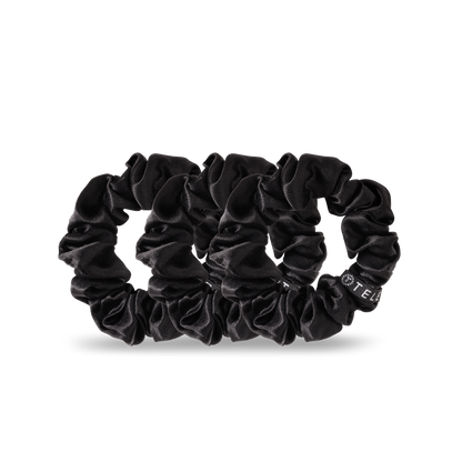 Silk Hair Scrunchie | Jet Black