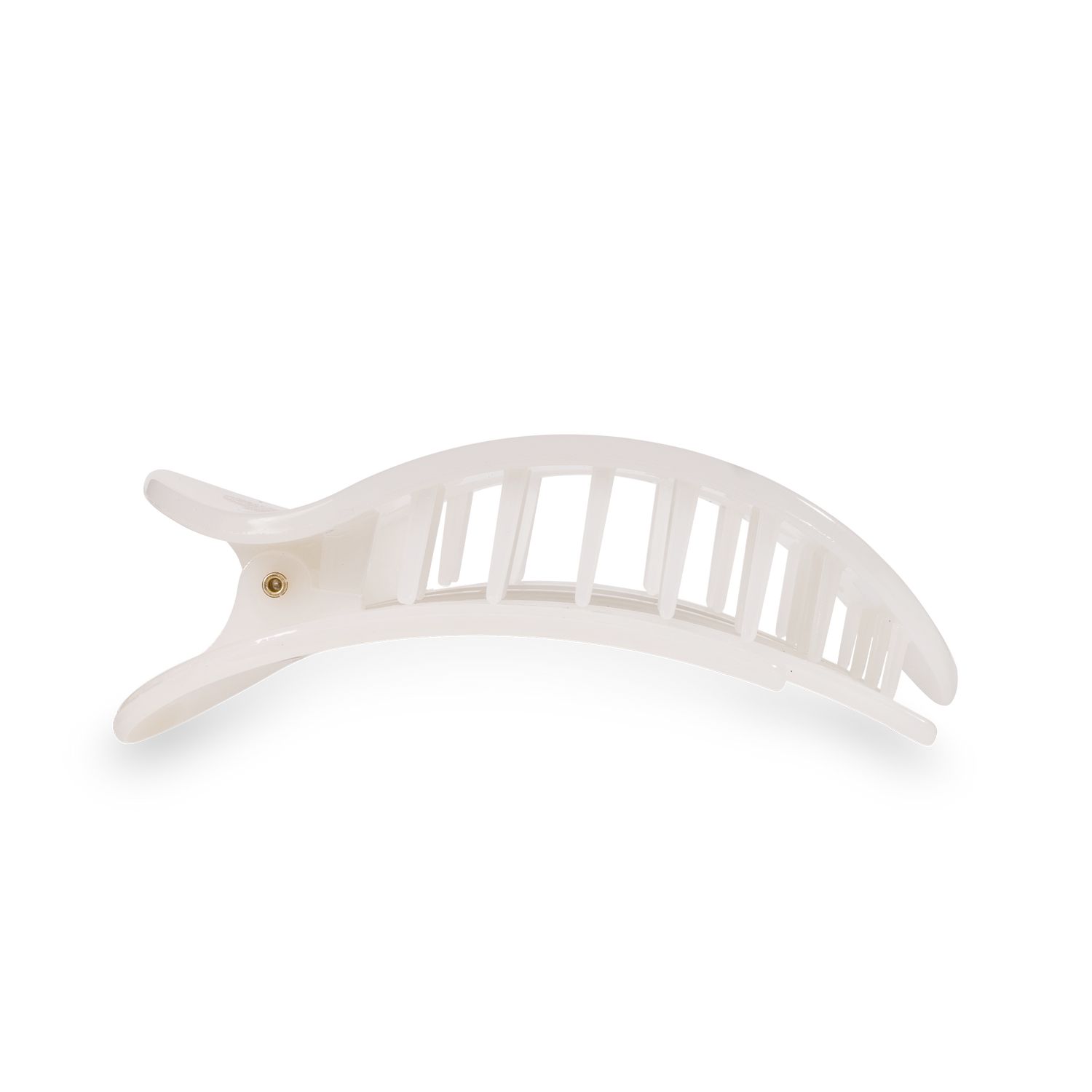 Flat Round Hair Clip | Large | Coconut White