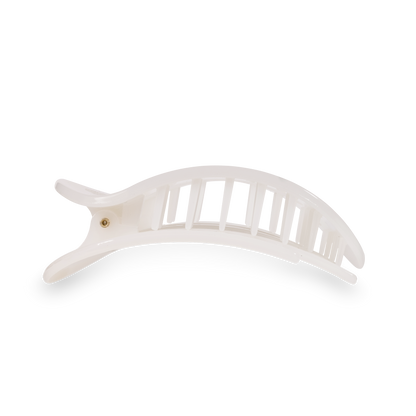Flat Round Hair Clip | Large | Coconut White