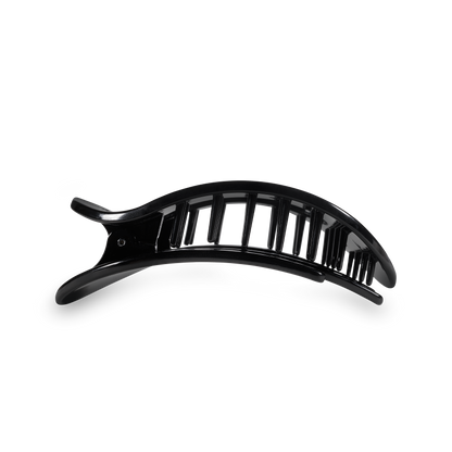 Flat Round Hair Clip | Jet Black