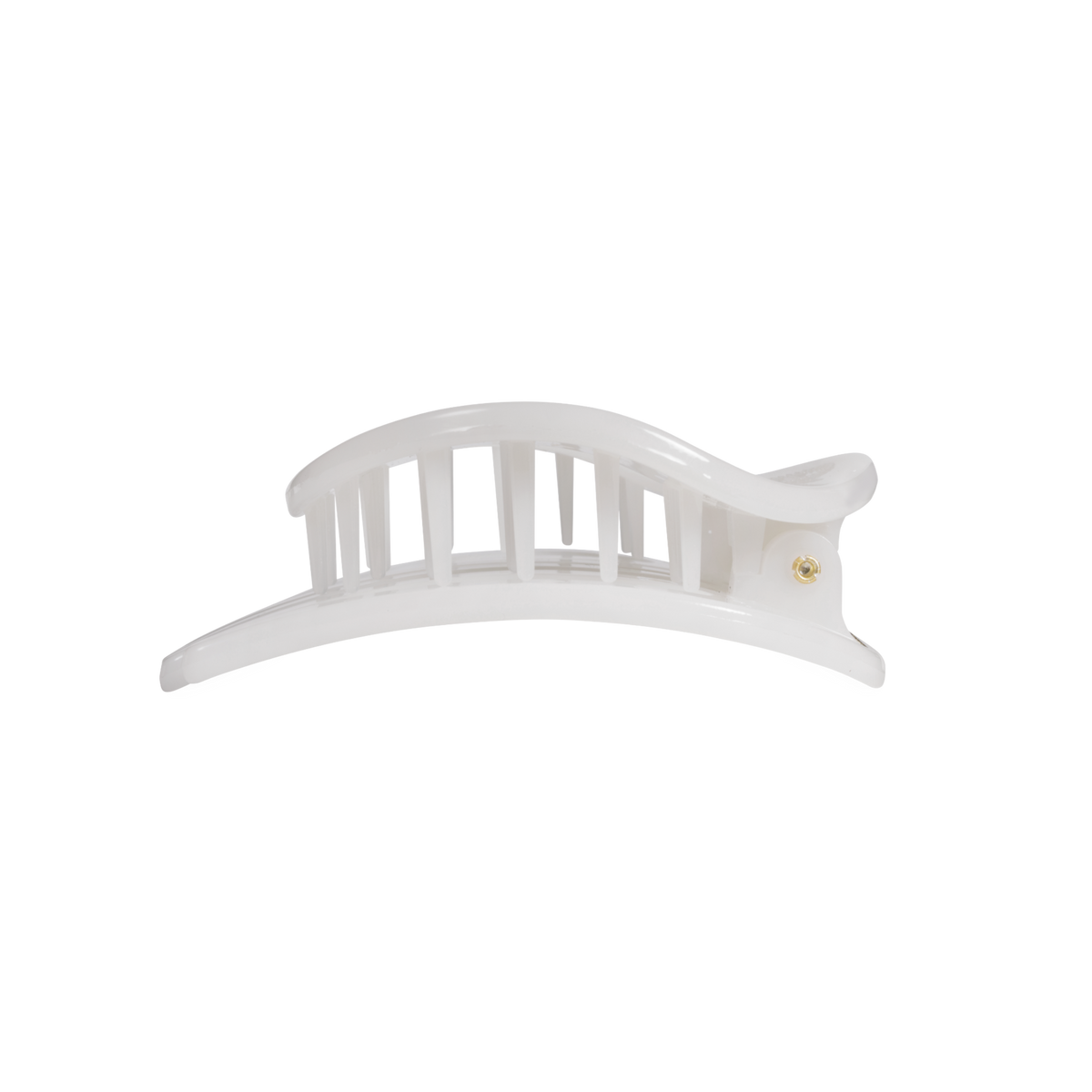 Flat Circle Hair Clip | Medium | Coconut White