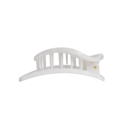 Flat Circle Hair Clip | Medium | Coconut White
