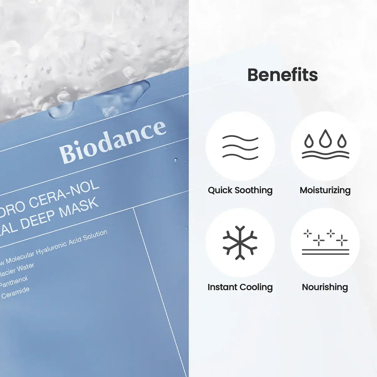 BIODANCE Hydro Cera-nol Real Deep Sheet Mask Set of 4