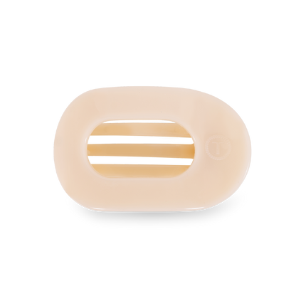 Flat Round Hair Clip | Small | Almond Beige