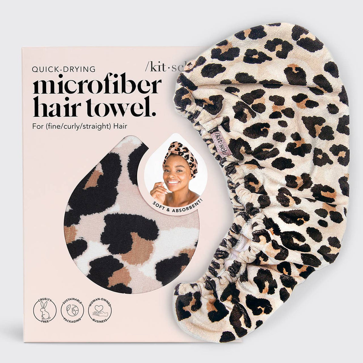 Quick Dry Hair Towel - Micro Dot