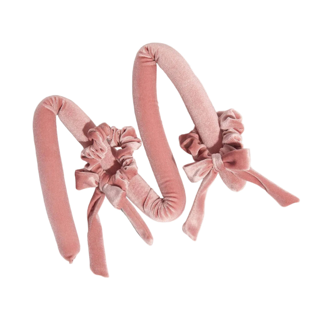 Terracotta Velvet Heatless Curling Set