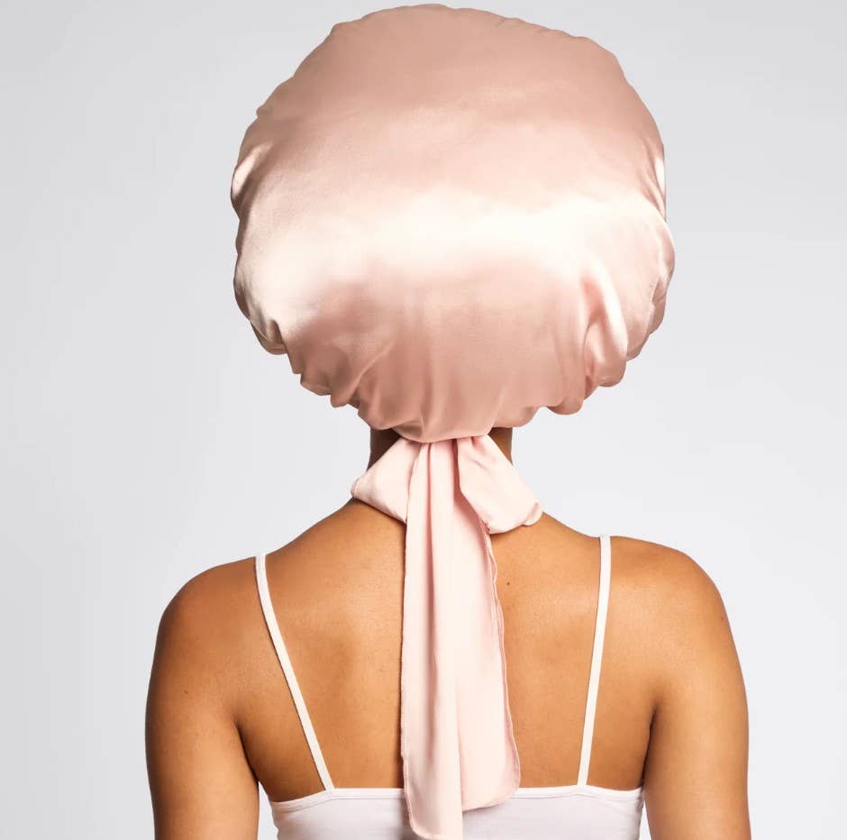 Adjustable Oversized Satin Bonnet - Aura