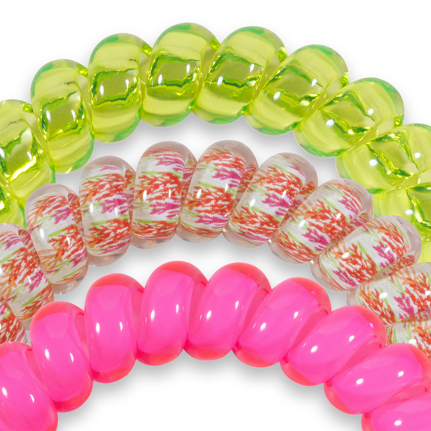 Spiral Hair Coils | Tropical Punch