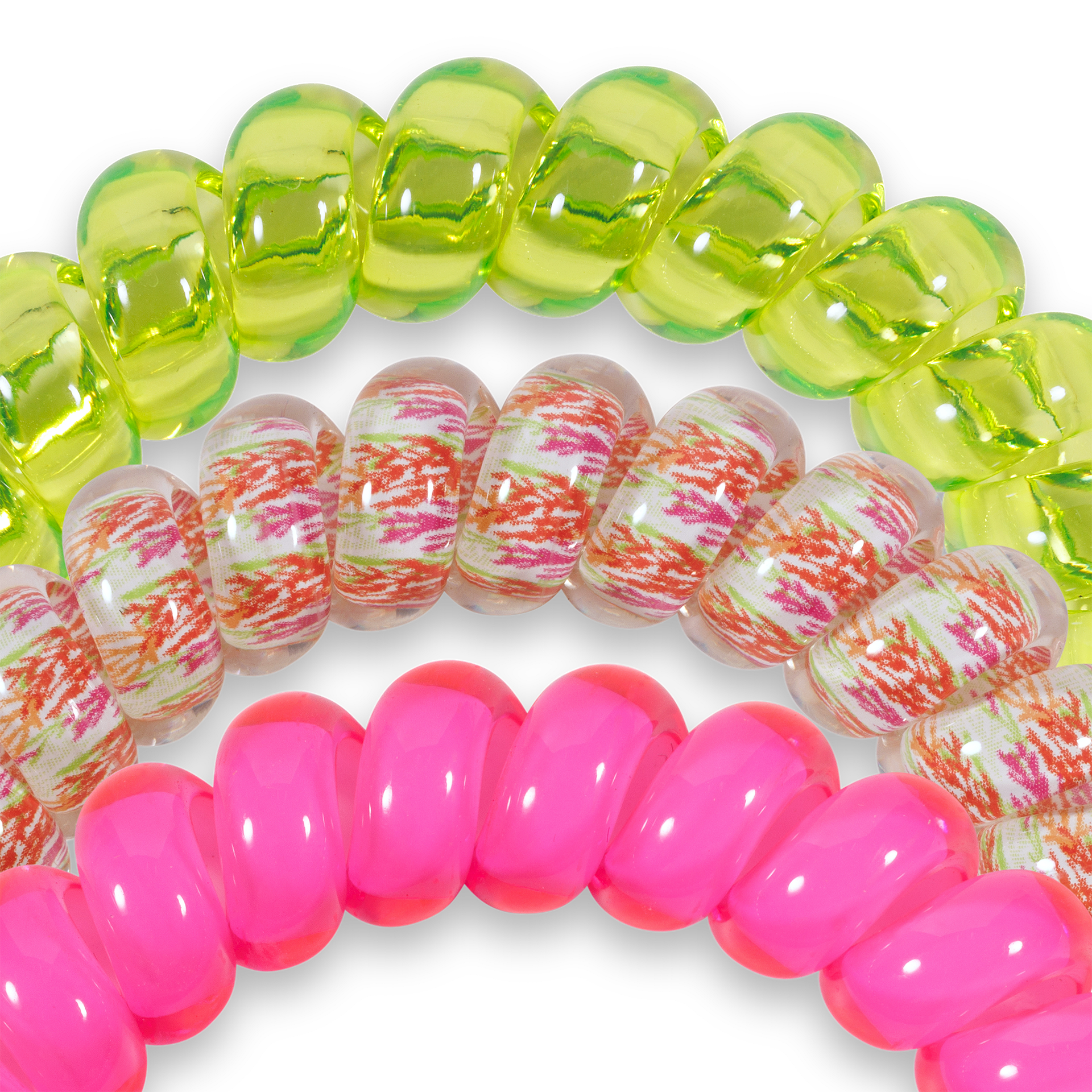 Spiral Hair Coils | Tropical Punch