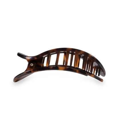 Flat Round Hair Clip | Tortoise