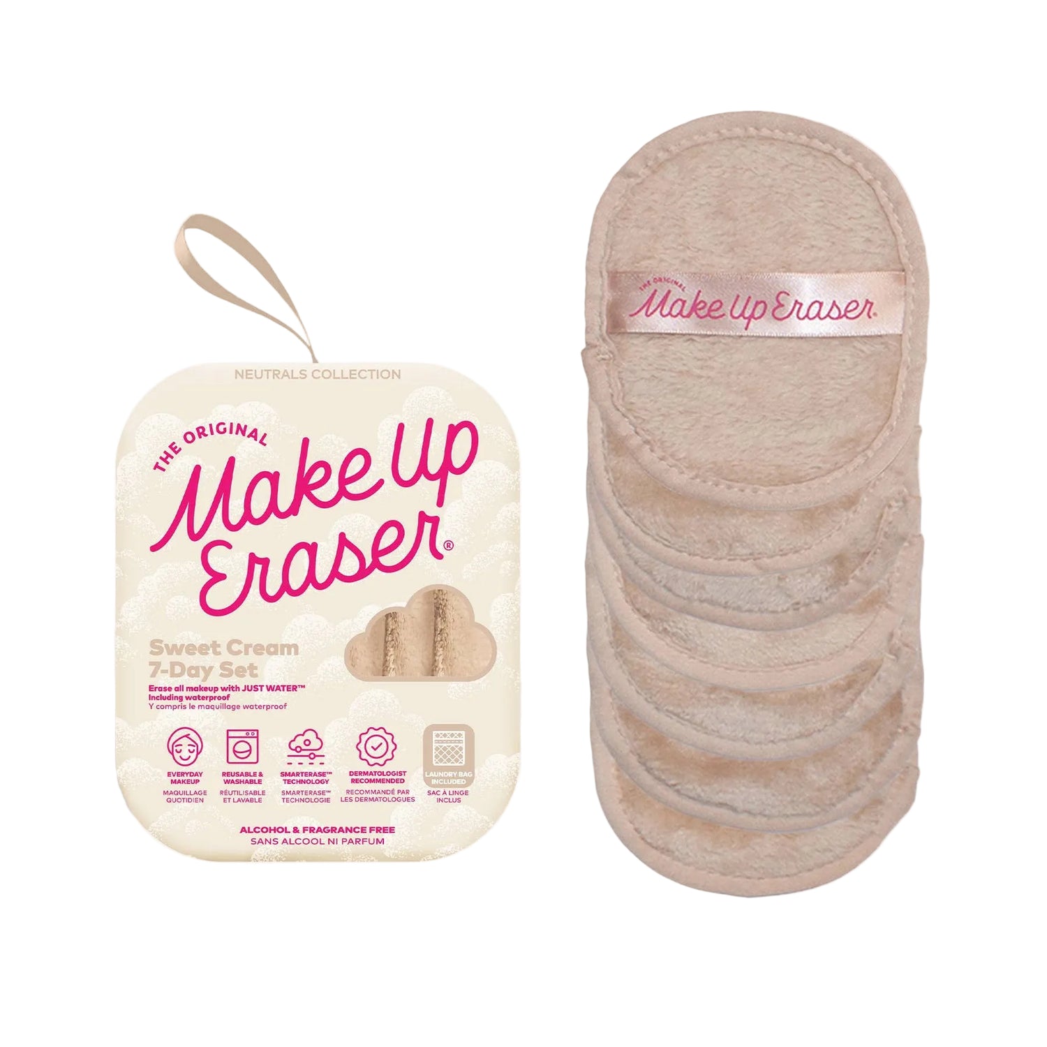Sweet Cream 7-Day MakeUp Eraser Set