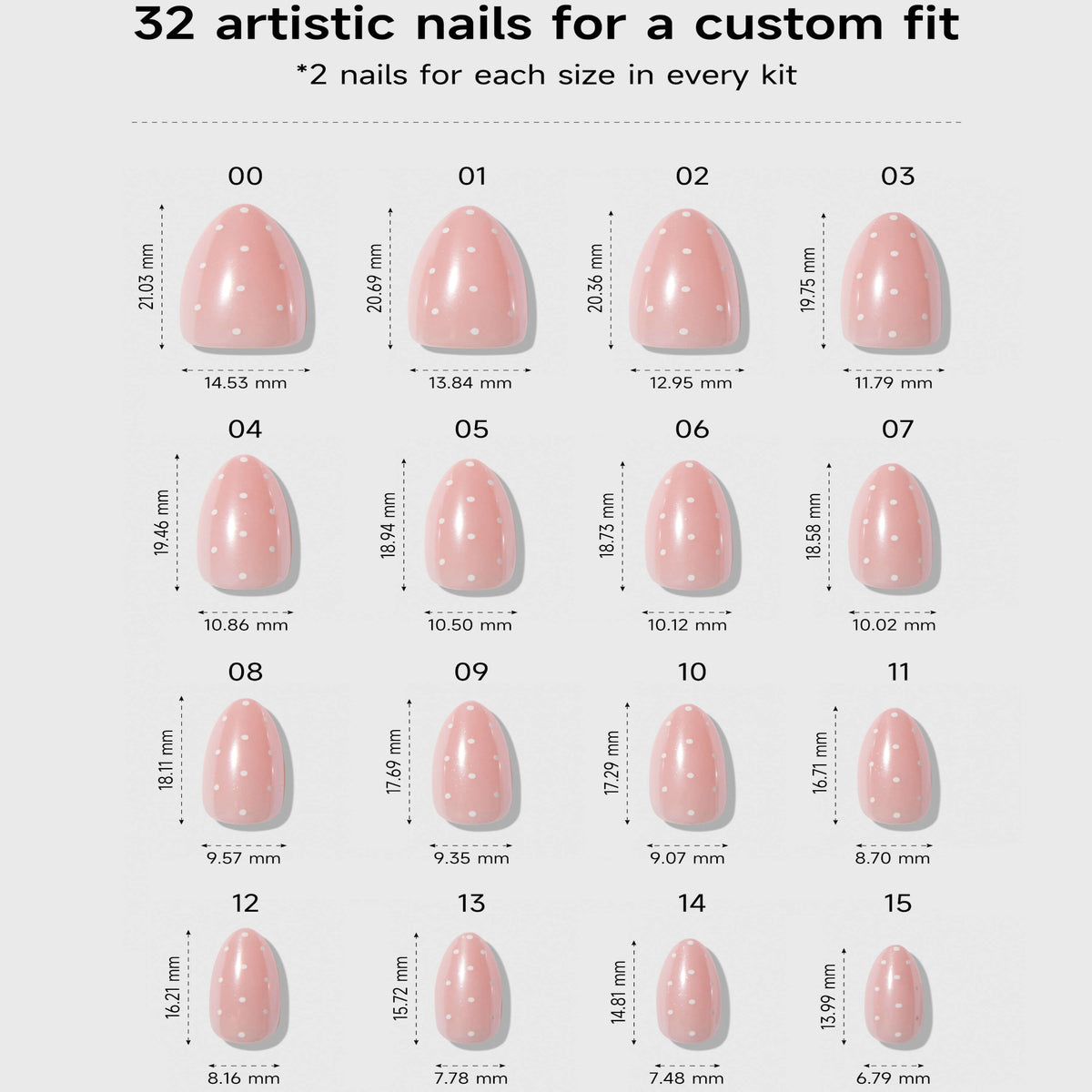 Angel Glaze Dot (Short Almond)