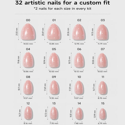 Angel Glaze Dot (Short Almond)