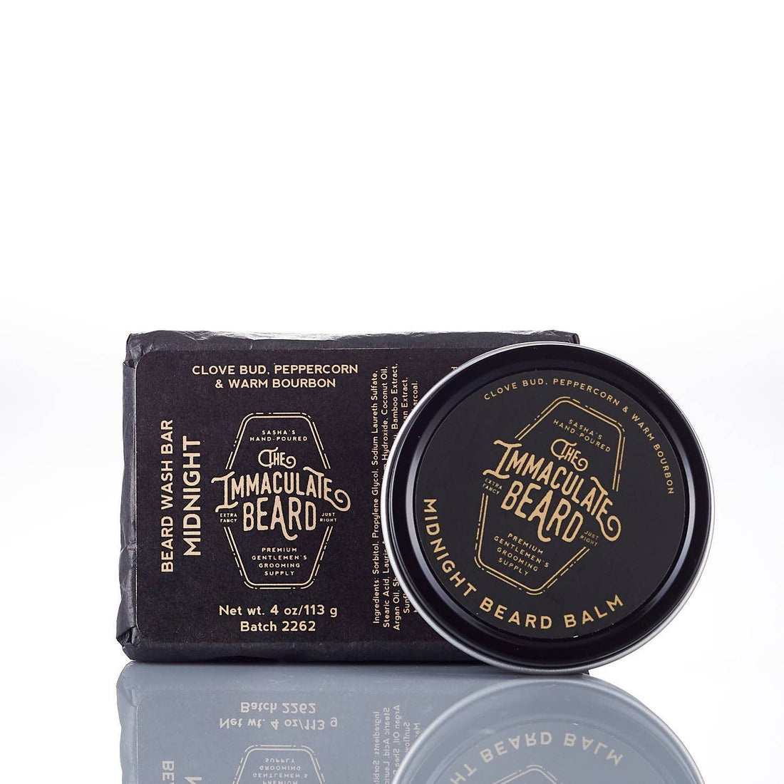 Beard Balm MIDNIGHT Warm Bourbon, Peppercorn, &amp; clove bud