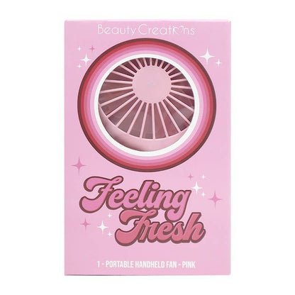 Beauty Creations BCF01 Portable Fan Feeling Fresh Pink - 6pc