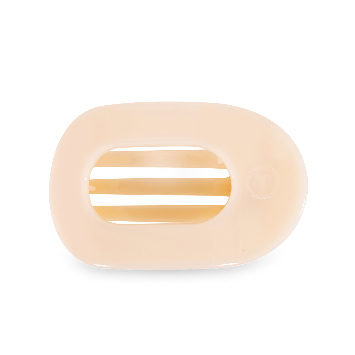 Flat Round Hair Clip | Medium | Almond Beige