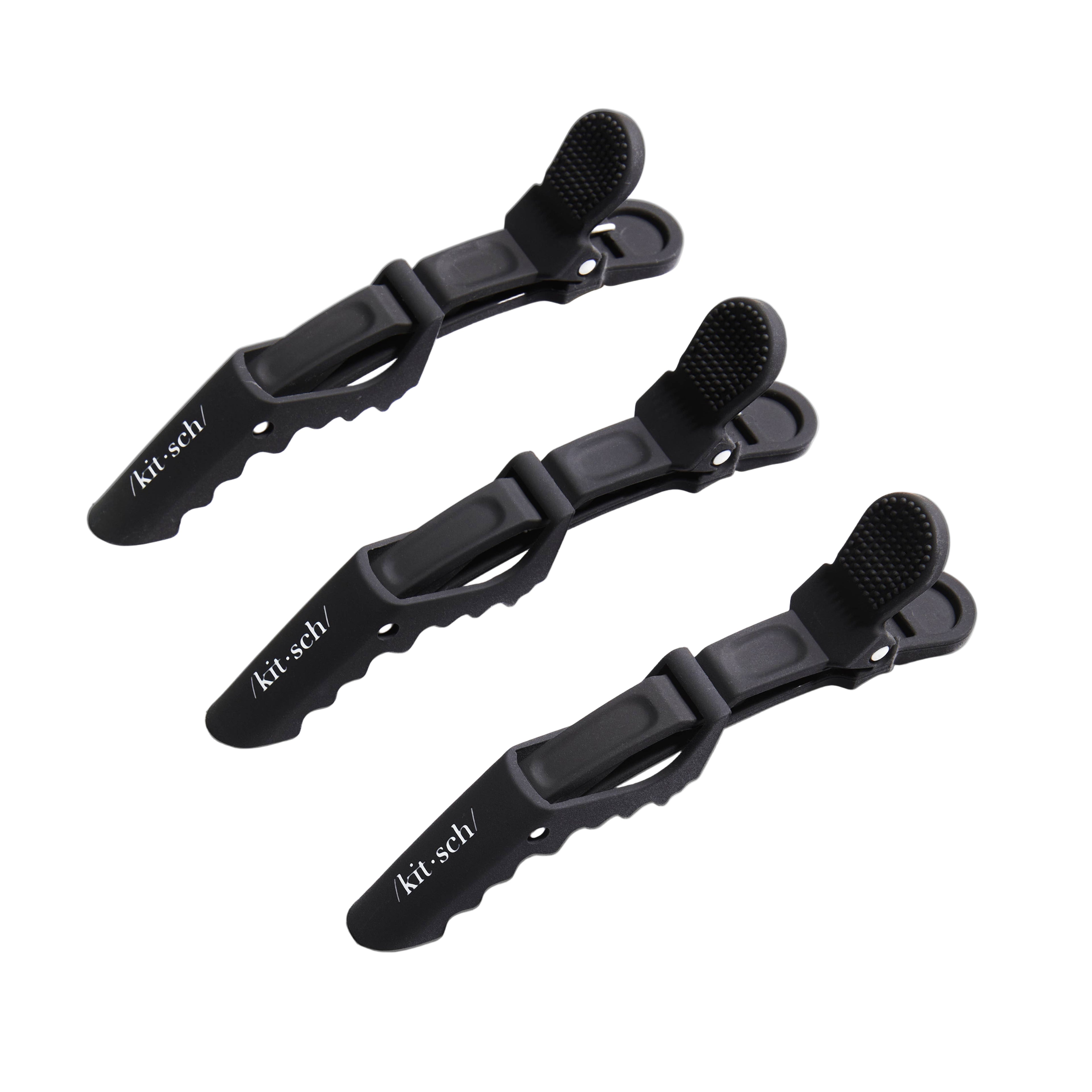No Slip Crocodile Clip 3pc - Black