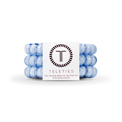 Spiral Hair Coils | Washed Denim