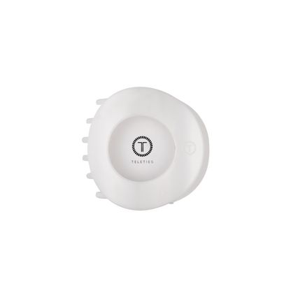 Flat Circle Hair Clip | Medium | Coconut White