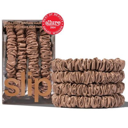 Back to Basics Light Brown Skinny Scrunchies