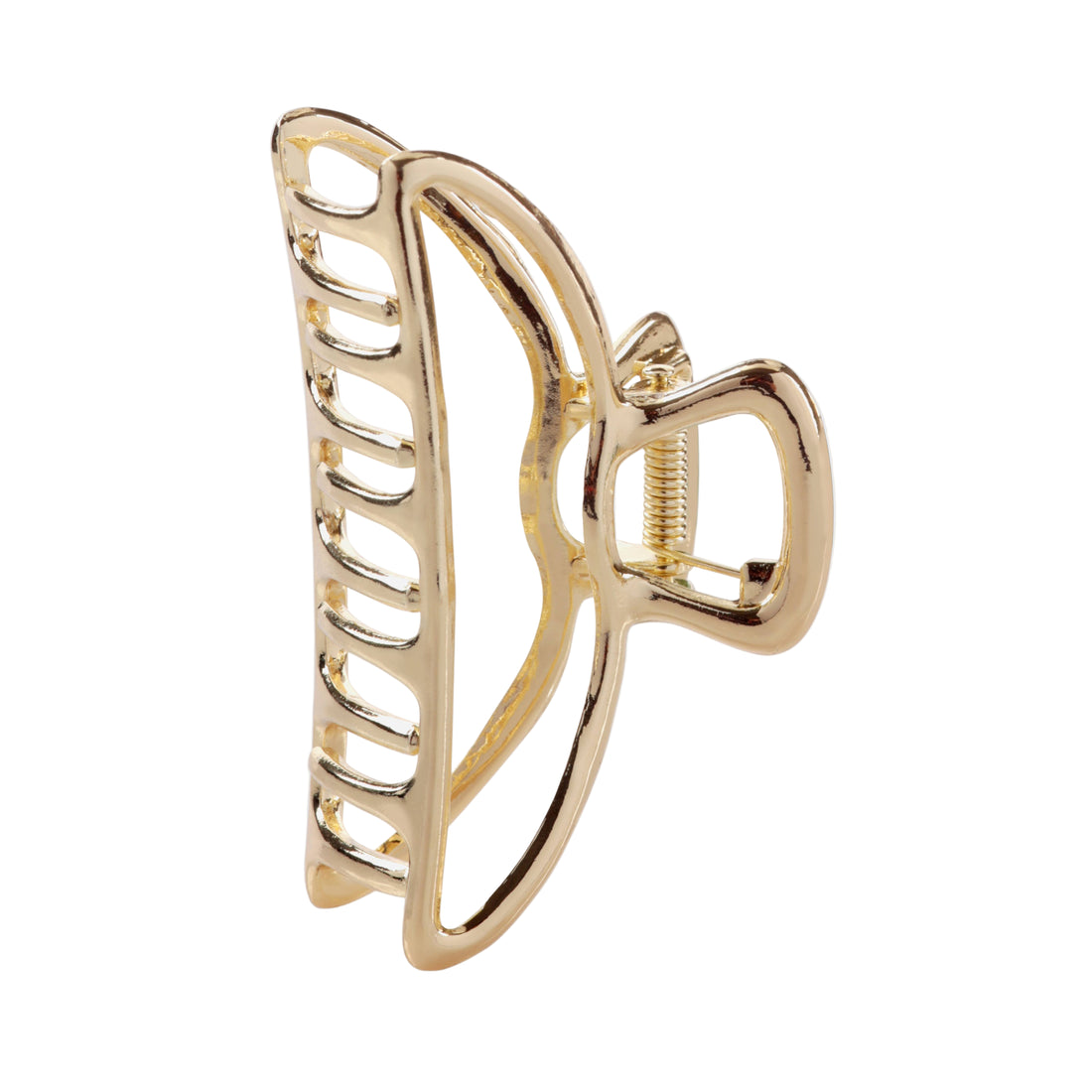 Open Shape Claw Clip - Gold
